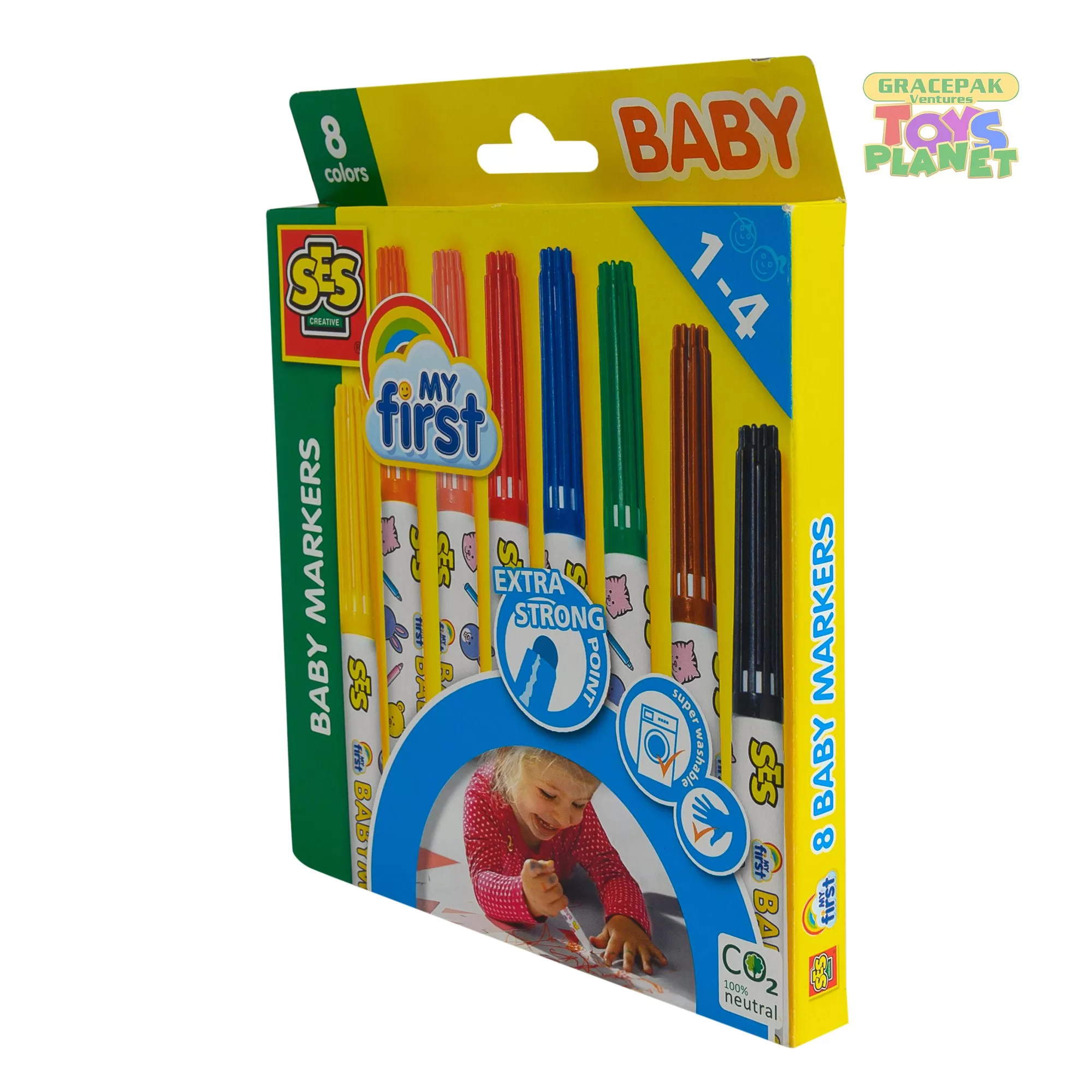 Onderzoek Opblazen Wiskundige My First Baby Markers 8 Colours | Gracepak Ventures-Toys Planet