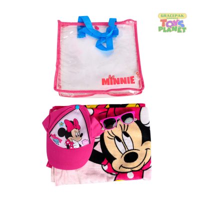 Disney_Minnie Beach Set - Bag , Towel , Caps & Sunglasses
