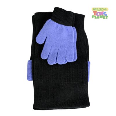 Disney_Princess Acrylic Cap with Gloves + Scarfs Set