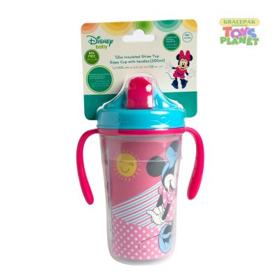 Disney_Spill proof Insulated Straw Cup, 12 Months+, 360ml, - Mickey Mouse