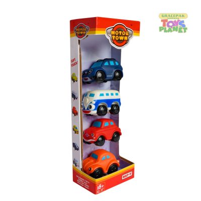 MOTORTOWN 4 Cars Pack-2 Assorted