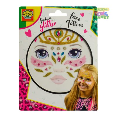 SES_Fashion Glitter Face Tattoos - Princess