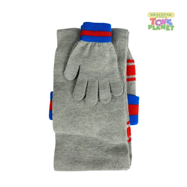 Disney_Mickey Mouse Acrylic Cap with Gloves + Scarfs Set